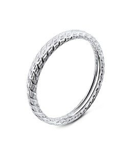 Unique Pattern Silver Ring NSR-836